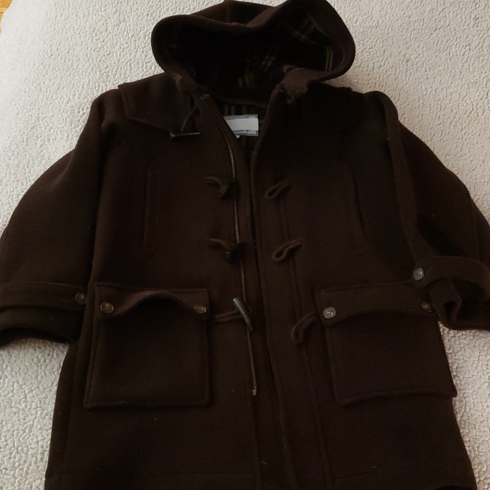 Kids coat Jacardi dark brown